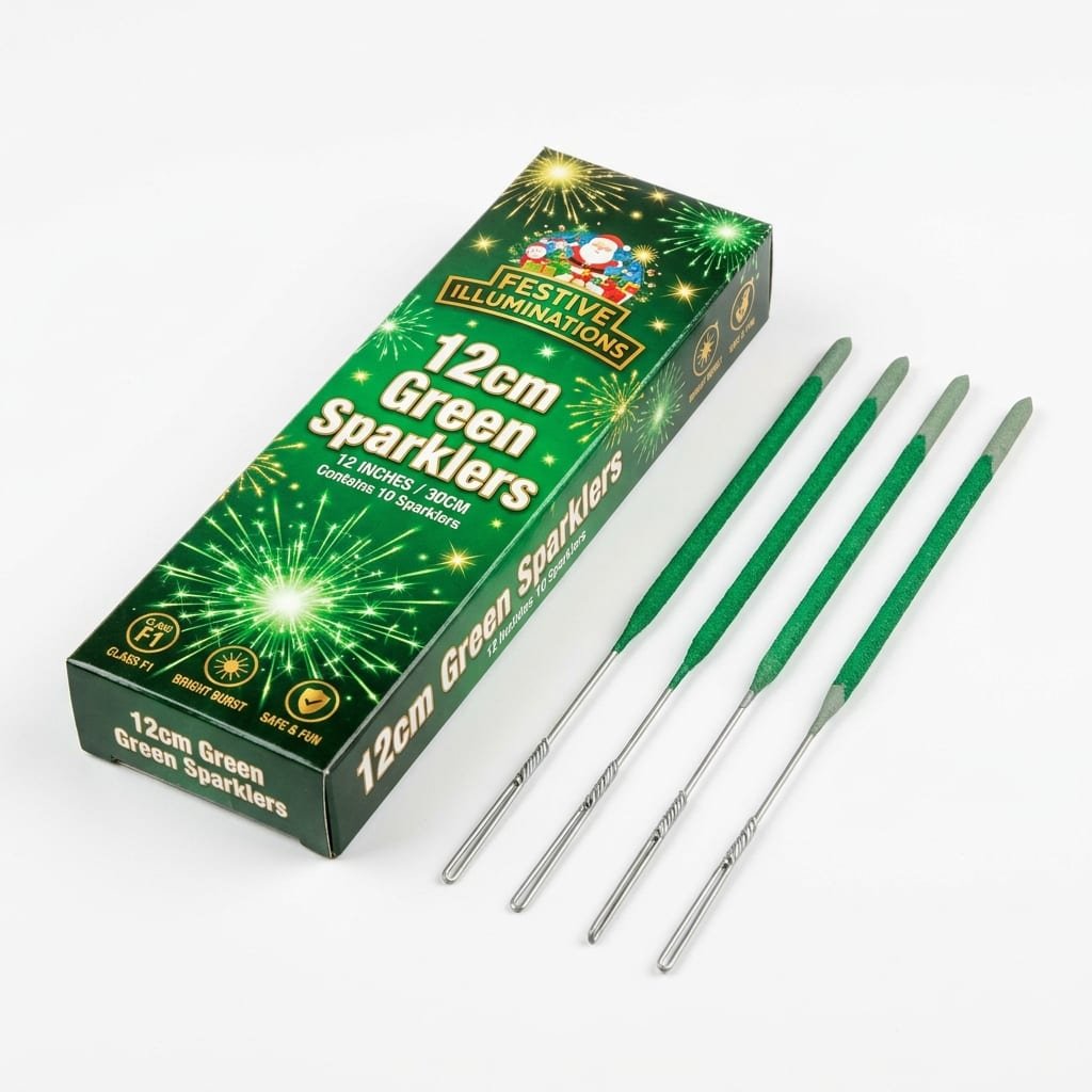 12 CM GREEN SPARKLER